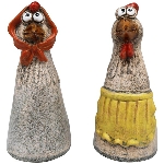ZaunHocker Huhn Marta, Stoneware, 8,3x7x15,7 cm