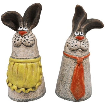 ZaunHocker Hase Marta, Stoneware, 8,2x7,8x17,4 cm