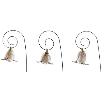 BlumenStecker Marta, weiß, Stoneware, 5,3x5,3x42 cm