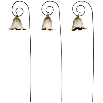 BlumenStecker Marta, weiß, Stoneware, 7,2x7,2x64 cm