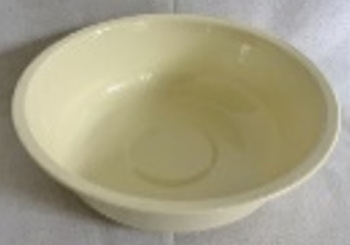 Schale SilO, creme, Metall, 22x22x7,5 cm