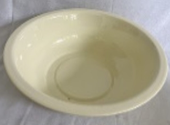Schale SilO, creme, Metall, 36x36x10 cm