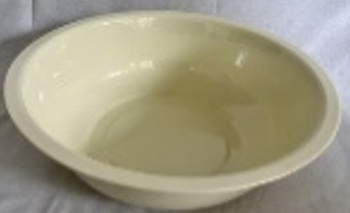 Schale SilO, creme, Metall, 40x40x10 cm