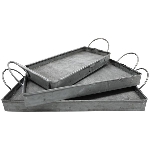 TablettSet/3 Junker, zink, Metall, 20x9,5x5,5 cm, 23x13x5,5 cm