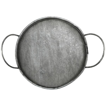 TablettSet/3 Junker, zink, Metall, 14,5x14,5x5 cm, 19,5x19,5x5,5 cm