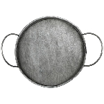 TablettSet/3 Junker, zink, Metall, 14,5x14,5x5 cm, 19,5x19,5x5,5 cm