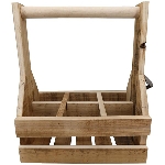 BierKasten mit Flaschenöffner Antiquité, natur, Holz/Metall