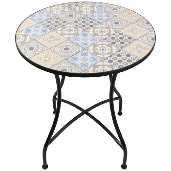 Tisch MayoRelle, MetallMosaik, 60x60x71 cm