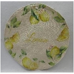PlatzSet Cussin, gelb/weiß, Stoff, 39x39x0,2 cm