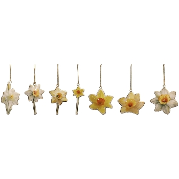 OsterGlockenHänger LesFleurs, gelb, Metall, 6x0,5x11 cm, 7x0,5x10 cm