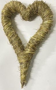 Herz Willow, natur, Rattan, 40x28 cm