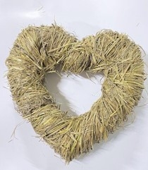 Herz Willow, natur, Rattan, 30x28 cm