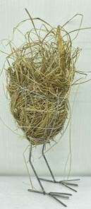 Topf mit Füßen Willow, natur, Rattan, 12x25 cm