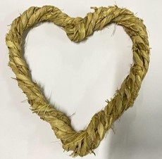 Herz Willow, natur, Rattan, 20 cm