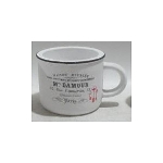 PflanzTasse DUR, weiß, Zement, 13,5x11x8,3 cm
