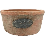 Topf moola, terra, Keramik, 18,5x18,5x8 cm