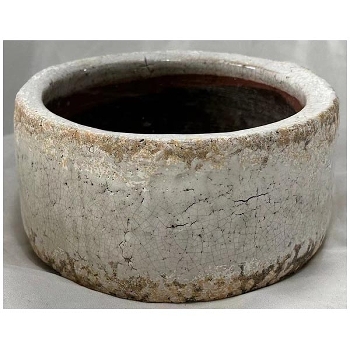 Topf Valo, creme, Terrakotta, 17,5x17,5x8 cm