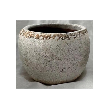 Topf Valo, creme, Terrakotta, 18x18x13 cm