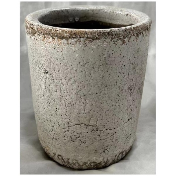 Topf Valo, creme, Terrakotta, 15,5x15,5x19 cm