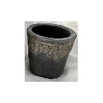 Topf Valo, anthrazit, Zement, 12,5x12,5x11 cm