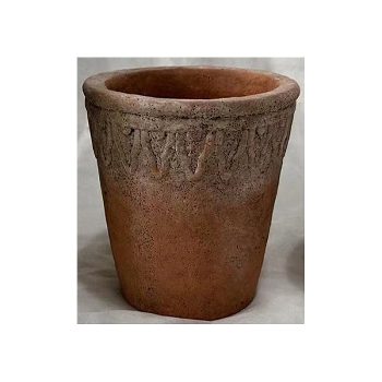 Topf Valo, terra, Zement, 15,5x15,5x14,5 cm