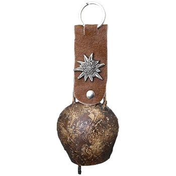 Glocke Dost, gold, Metall, 10x4x7 cm