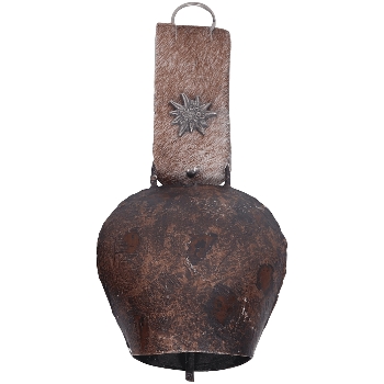 Glocke Dost, gold, Metall, 13x6x10 cm