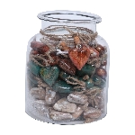 HerzHänger im Glas Les Fleurs, Holz, 5x2x4 cm