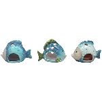 Fisch LaMer, blau, Keramik, 19x10x13,5 cm