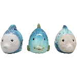 Fisch LaMer, blau, Keramik, 19x10x13,5 cm