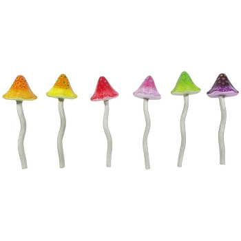PilzStecker Lilian, bunt, Keramik, 8,5x8,5x31,5 cm