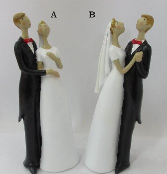 HochzeitsPaar Sannie, Polyresin, 8x5,5x20,5 cm