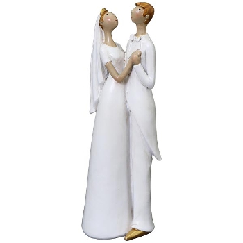 HochzeitsPaar Sannie, Polyresin, 8x5,5x20,5 cm