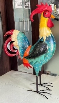 Hahn Kanu, Metall, 96x48x153 cm