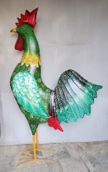 Hahn Kanu, Metall, 113x43x186 cm