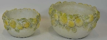 Topf Zitrone StoneArt, Zement, 17,5x17,5x10,5 cm