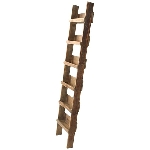 Regal TIMBA, Holz, 34,5x12x170 cm