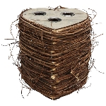 Kerzenhalter Willow, natur, Ulmenzweige, 18x16x17 cm