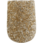 Windlicht Fancy, gold, Glas, 17x17x22,5 cm
