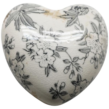 Herz Mush, grau, Keramik, 8,5x8,5x4,5 cm