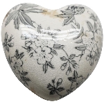 Herz Mush, grau, Keramik, 8,5x8,5x4,5 cm