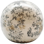 Kugel Mush, grau, Keramik, 10x10x9,5 cm