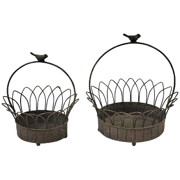 Korb Set/2 ArtFerro, Metall, 28,5x23x32 cm