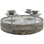 Kerzenhalter Junker, Metall, 30x30x11,5 cm