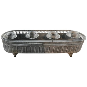 Kerzenhalter Junker, Metall, 51x18x11 cm