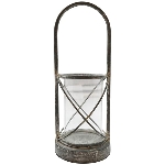 Laterne Junker, zink, Metall/Glas, 11,5x32x41 cm