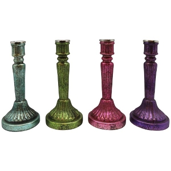 Kerzenhalter Vitreous, Glas, 9,5x9,5x20,5 cm