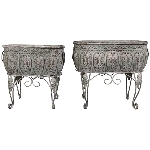 Pflanzschale Set/2 ArtFerro, Metall, 34x18x32 cm