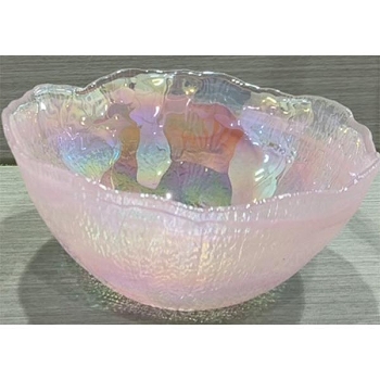 Teller Vitreous, pink, Glas, 16,5x16,5x8 cm