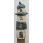 LeuchtTurm Océan,Stoneware, 7,6x7,6x22,1 cm